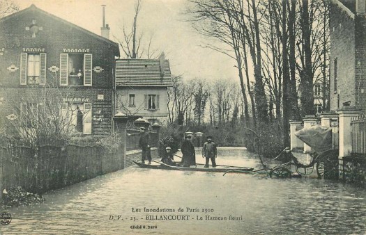 Hameau fleuri crue de 1910