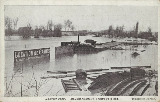 Crue de 1910. Quai du Point-du-Jour
