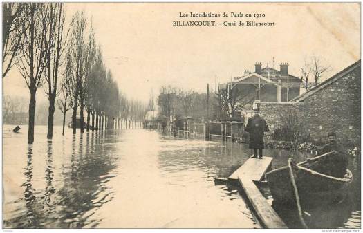 Quai de Billancourt crue de 1910