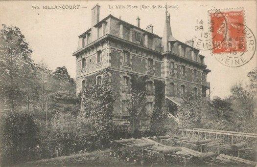Villa Flora Rue de Saint-Cloud 1915