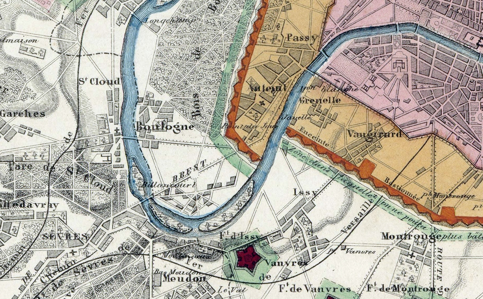 1841 Enceinte de Thiers - Boulogne