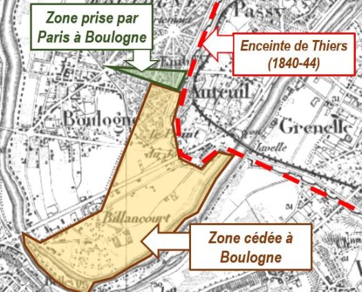 1860 cession de Billancourt à Boulogne