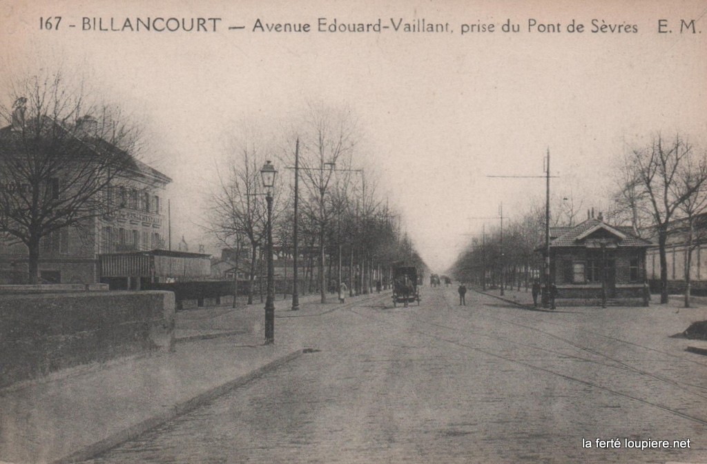 Avenue Edouard Vaillant le Pont de Sèvres et l'Hotel du Parlementaire