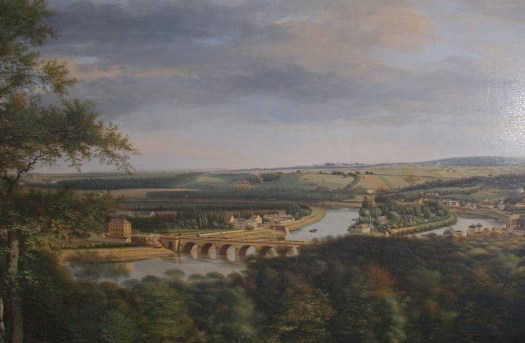 Hyacinthe Dunouy - Pont de Sèvres et ile Seguin-1821