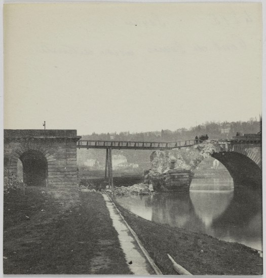 Pont de Sèvres, arche détruite 1871