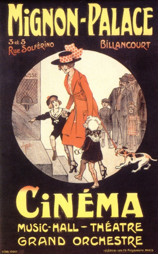 Affiche du Mignon-palace en 1919