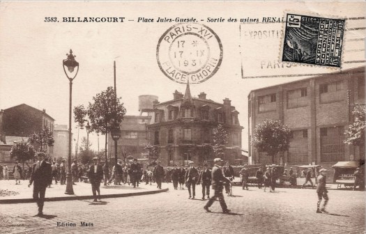Place Jules Guesde et maison Bican 1931