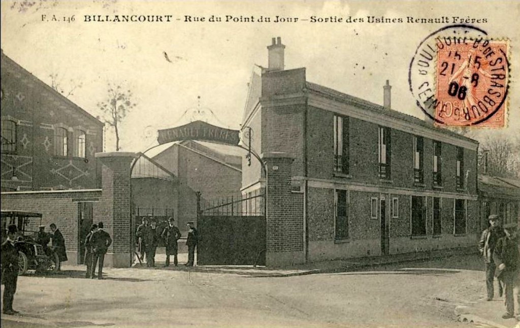 Entrée usine Renault Frères vers 1906