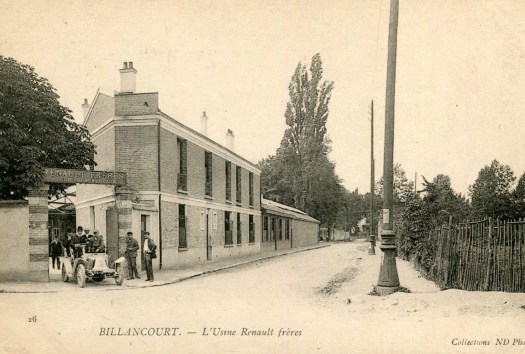 Entrée des usines Renault, vers 1900