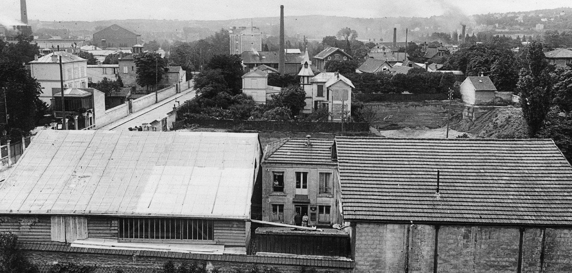 Les ateliers Voisin, 4 rue de la Ferme et maison pointue