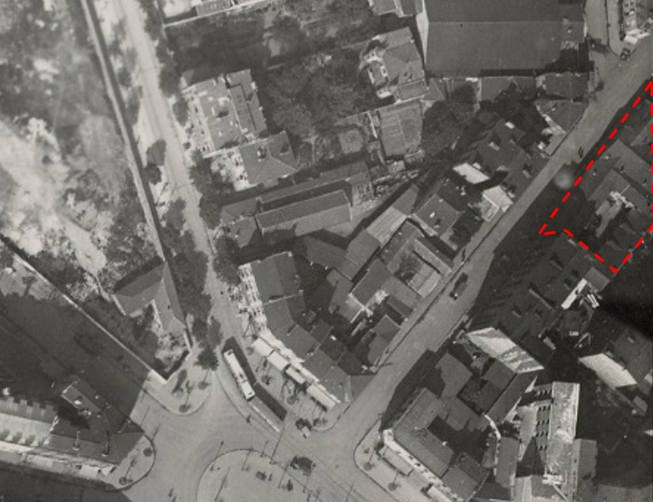 1925 Photo aerienne propriété mystérieuse