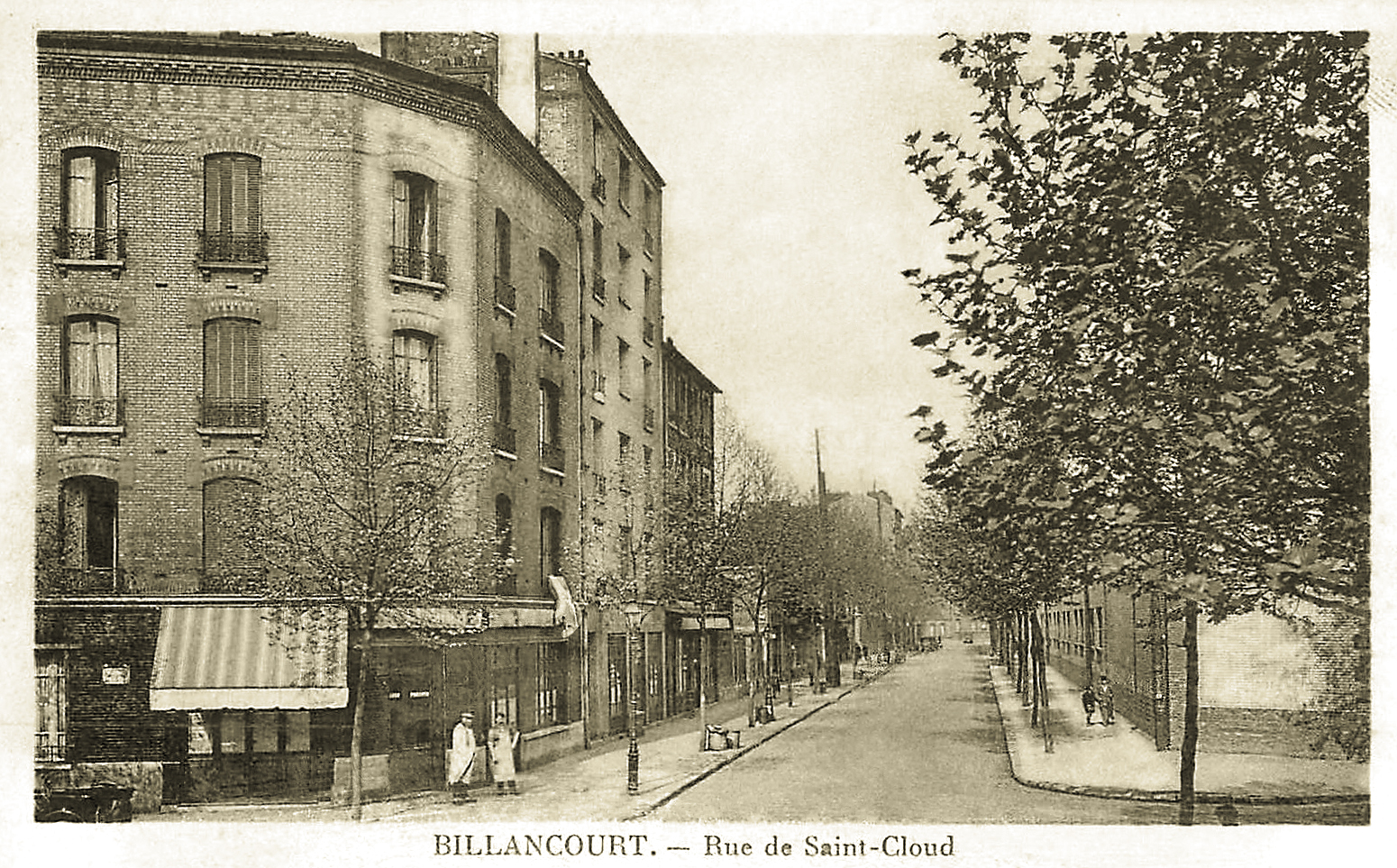 Angle rue de St-Cloud-Av E Zola