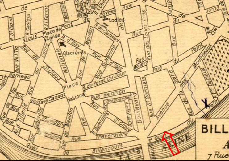 Localisation du Moulin Rose