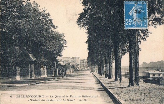 Quai de Billancourt le Select 1924