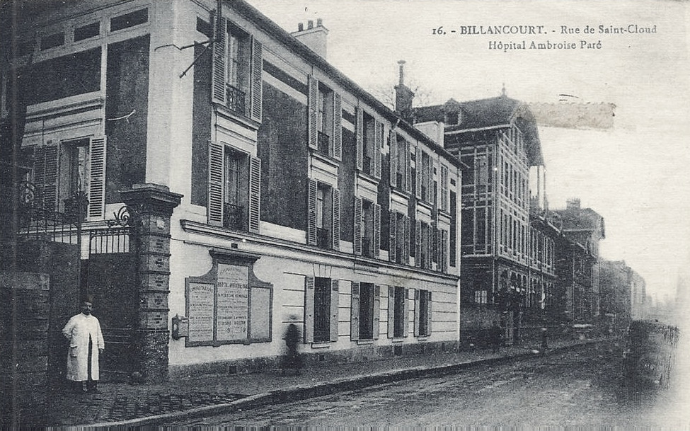 Entrée de l'hôpital Ambroise Paré