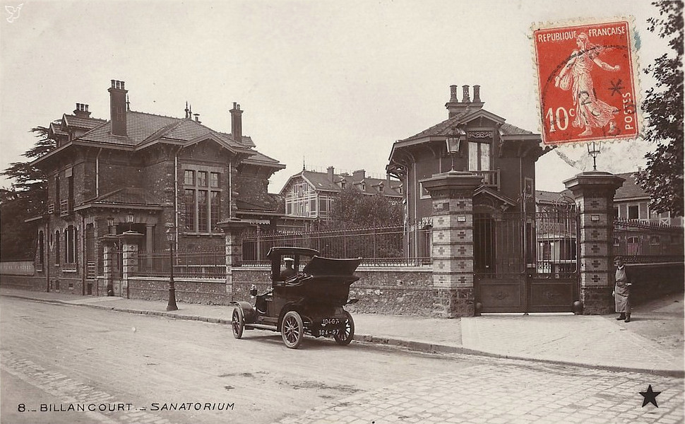 Sanatorium vue de la Route de Versailles, vers la rue Casteja