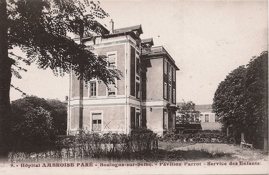 Hôpital Ambroise Paré. Service des enfants