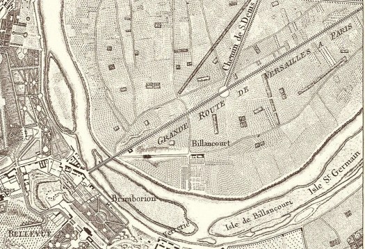 1807 Plan de Berthier (chasses du roi)
