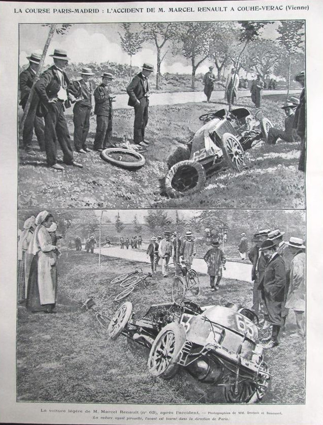 l'accident de Marcel Renault en 1903