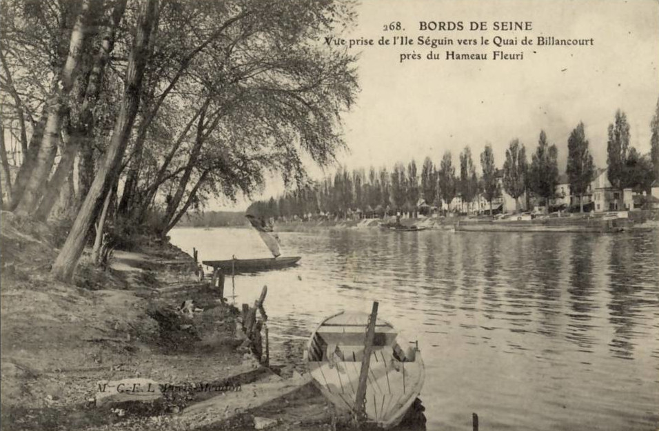 Vue de l'île Seguin vers la quai de Billancourt