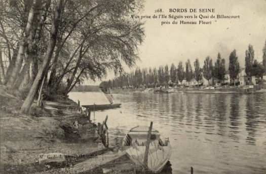 Vue de l'île Seguin vers la quai de Billancourt
