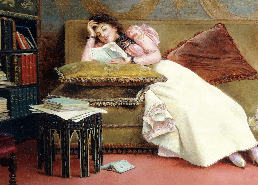 Georges Croegaert, la liseuse