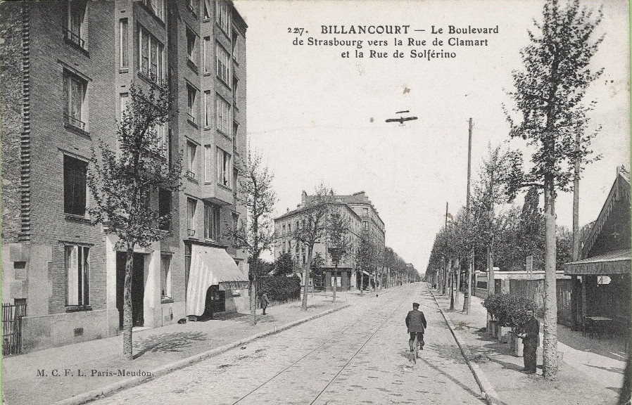 Boulevard Jean-Jaures et rue de Clamart 1914