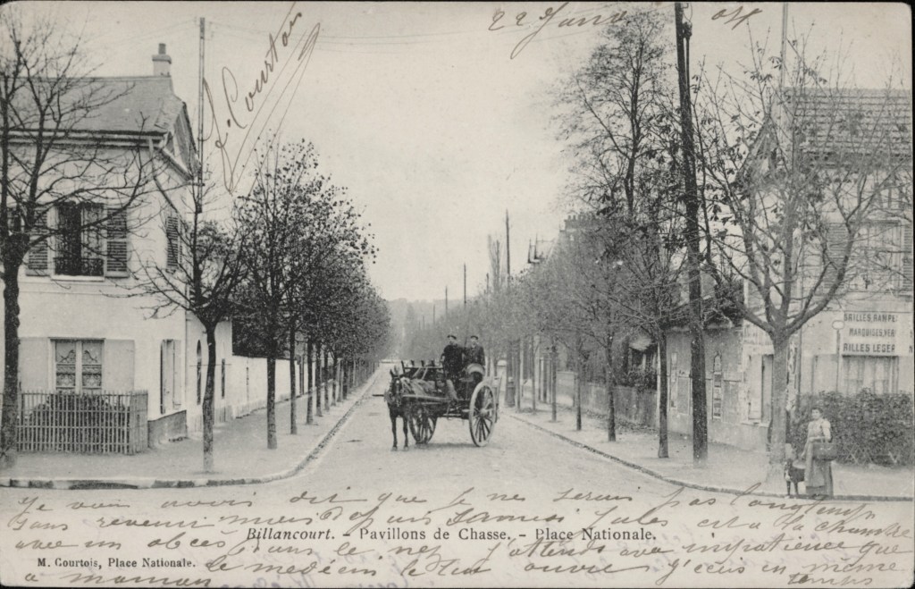Pavillons de chasse de la place Nationale vers 1900