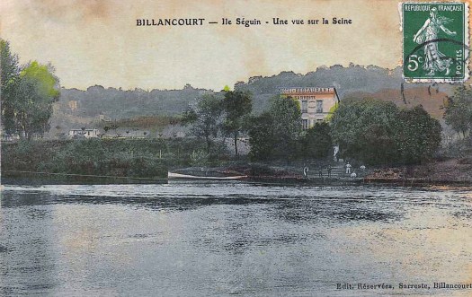 Ile Seguin et le retaurant Sarreste