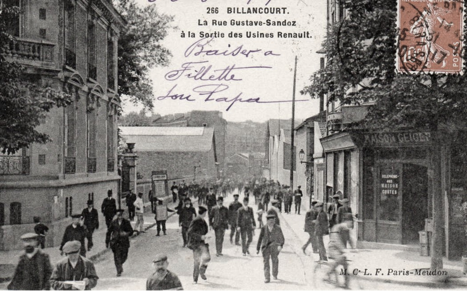 Renault Rue du Point du Jour Geiger 1917