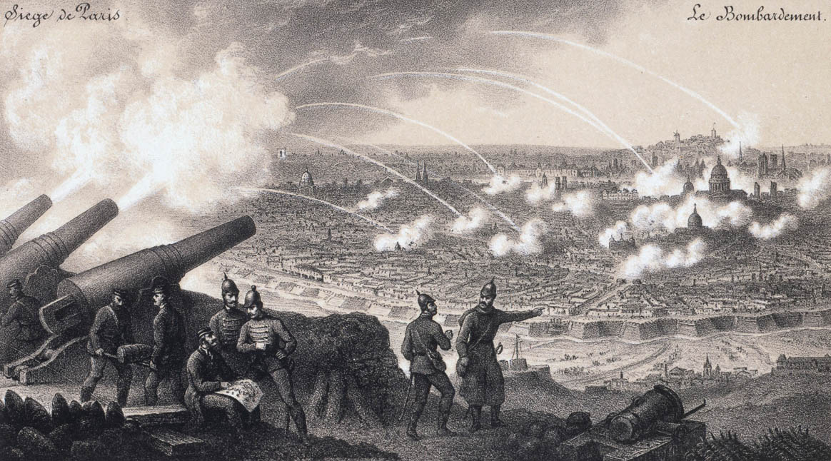 "Siège de Paris - le bombardement, guerre de l'invasion, 1870-1871". Estampe anonyme. Paris, musée Carnavalet.