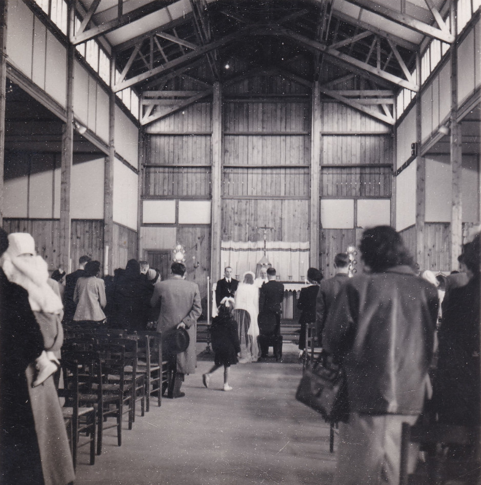 1948 29 avril Eglise Immaculée Conception mariage Emilia François 2 cropped