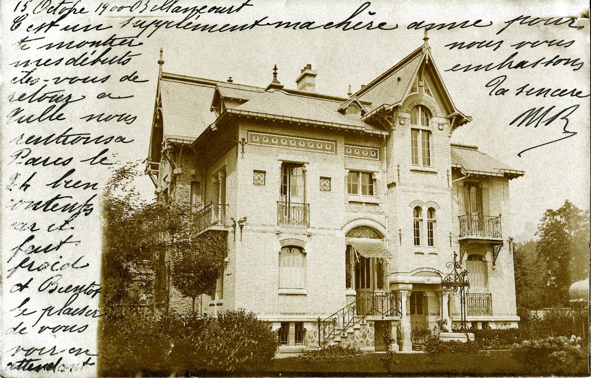 Rue de Meudon n°8 Villa Rozier en 1900