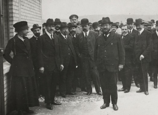 Albert Thomas à Billancourt en 1916