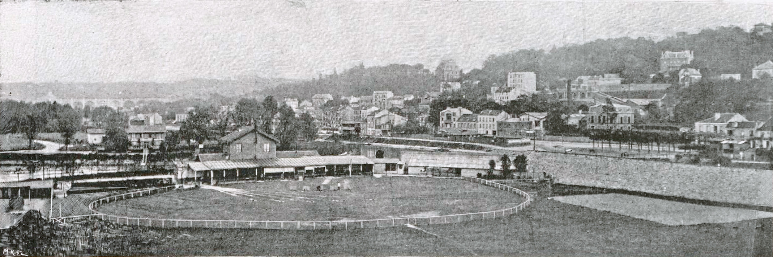 Pas de tir aux pigeons de l'ile Seguin Le Sport universel illustré