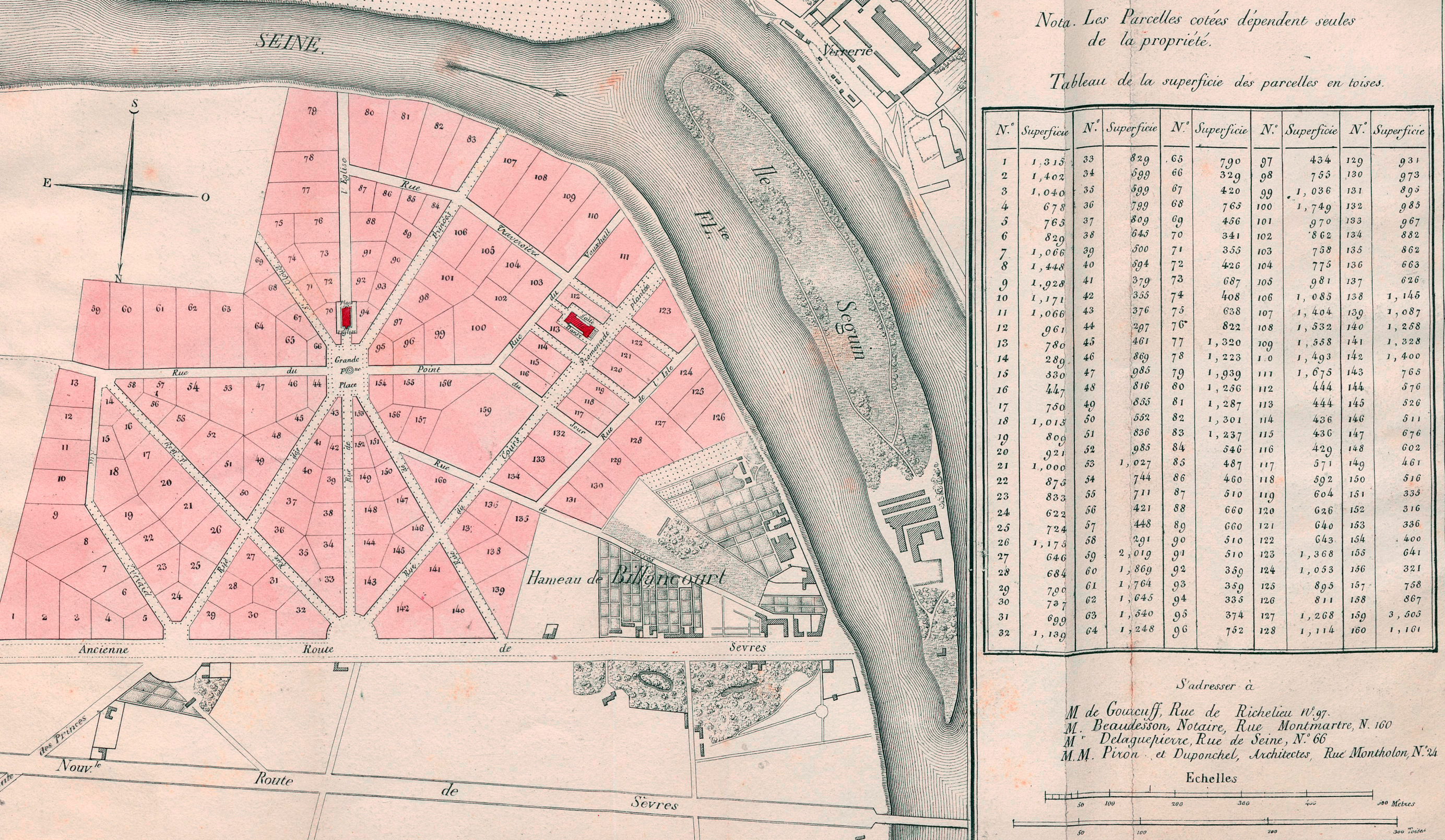 1826 le lotissement Gourcuff
