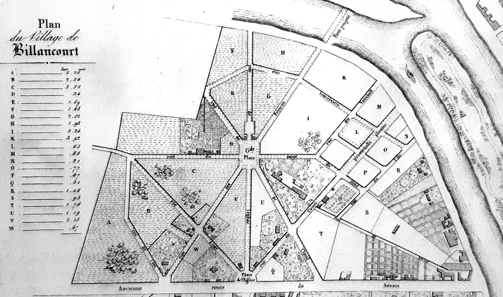 1834 Gourcuff Village de Billancourt