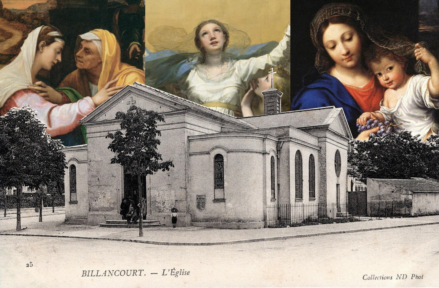 Les tableaux de l'église de Billancourt