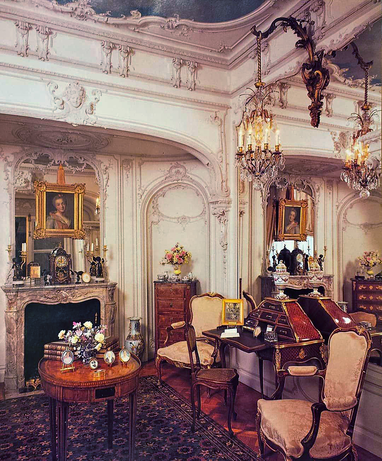 Marble House in Newport-Alva Vanderbilt's boudoir
