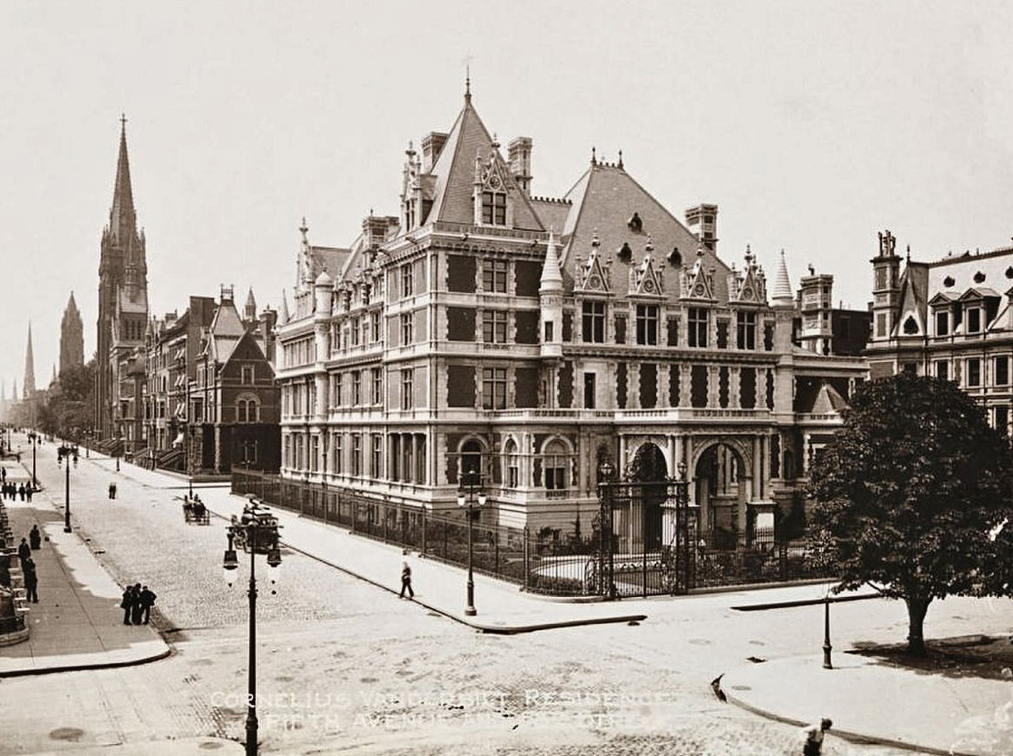 Vanderbilt Mansion and Grand Army Plaza, New York-1908