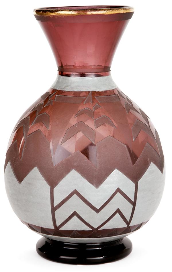 Vase balustre en verre