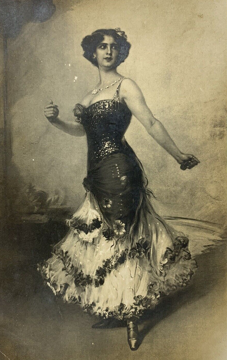 Danseuse espagnole vers 1900