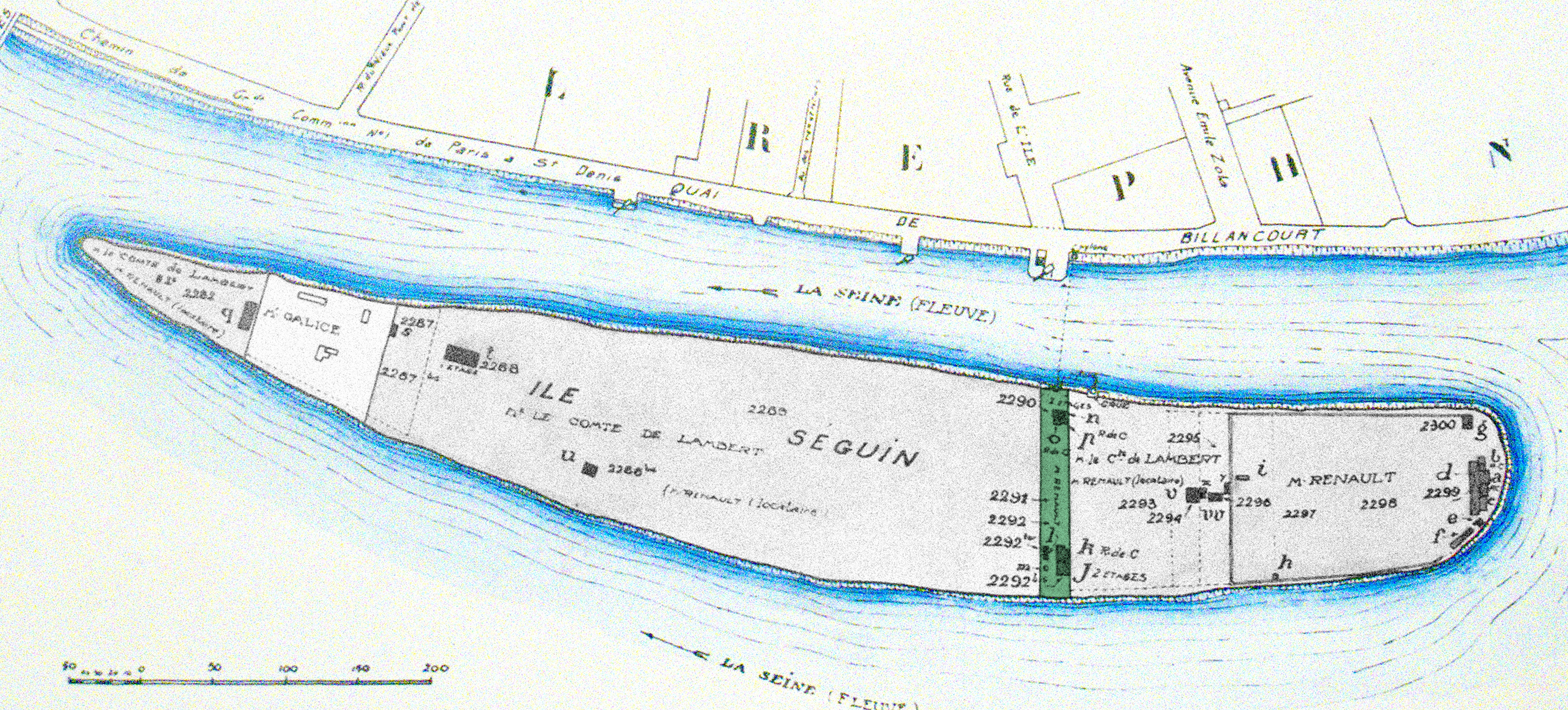 1919 - Ile Seguin propriété Sarreste - RH