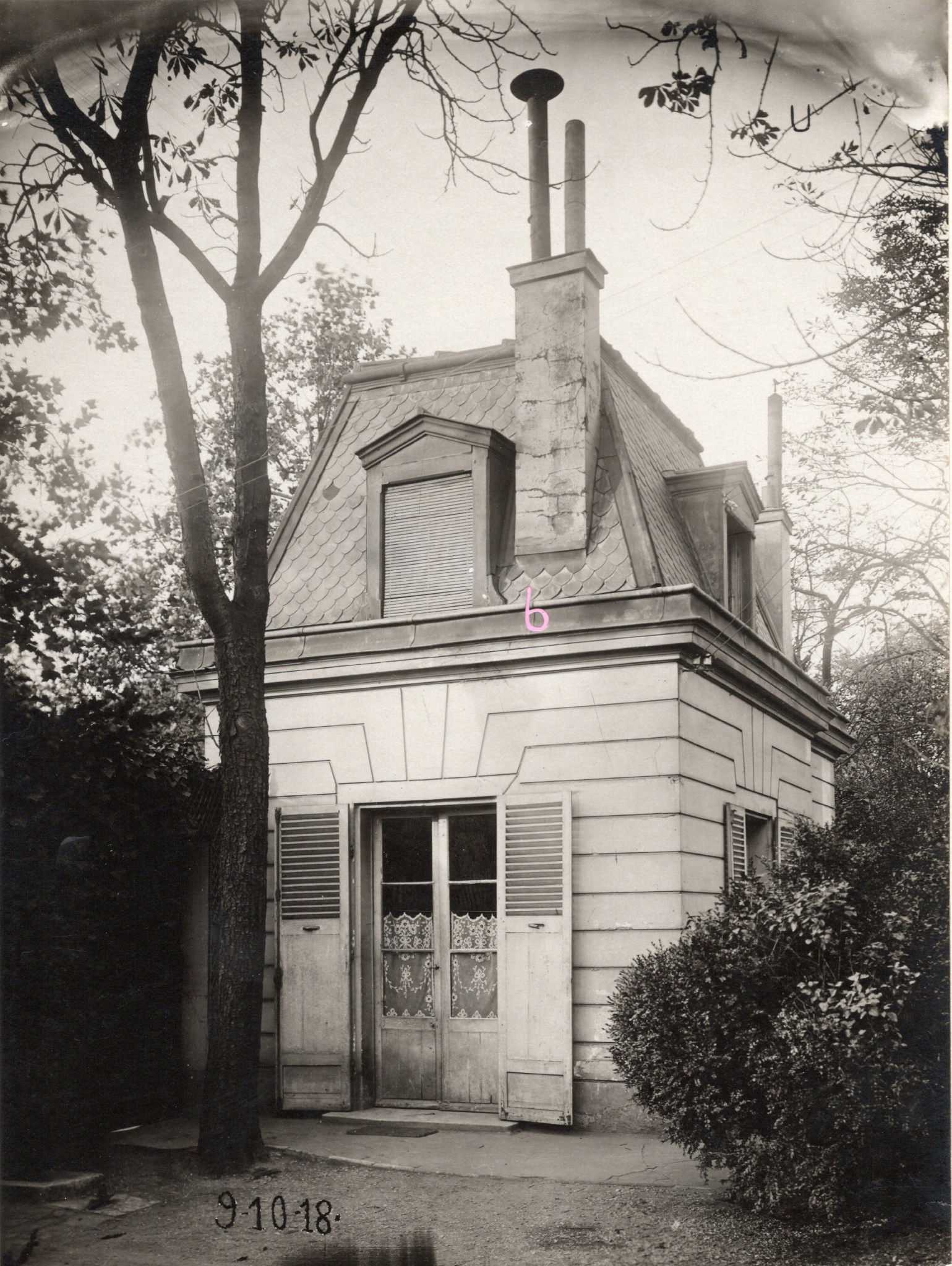 Rue du Cours n°30 Villa Fountaine Cercle pavillon concierge vers 1918 RH