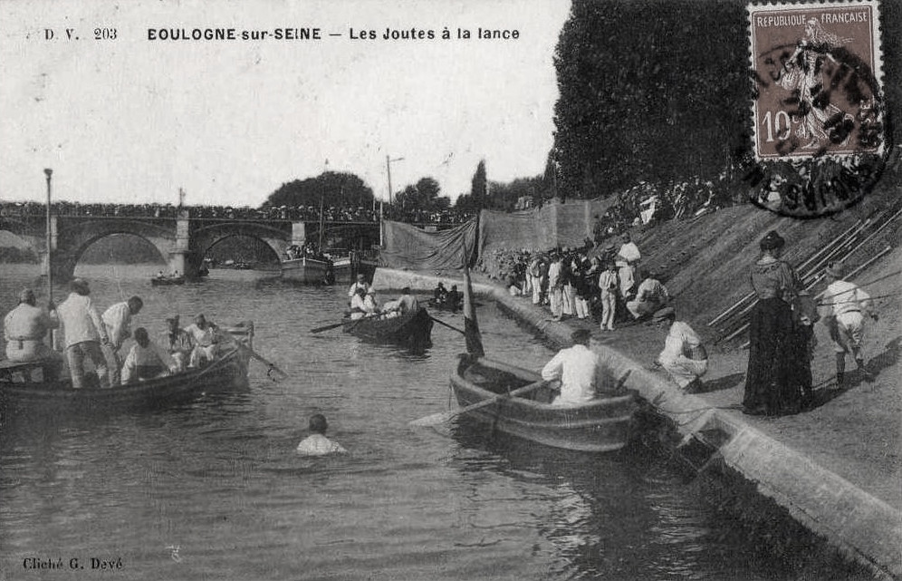 Joutes à la lance au Pont de Saint-Cloud