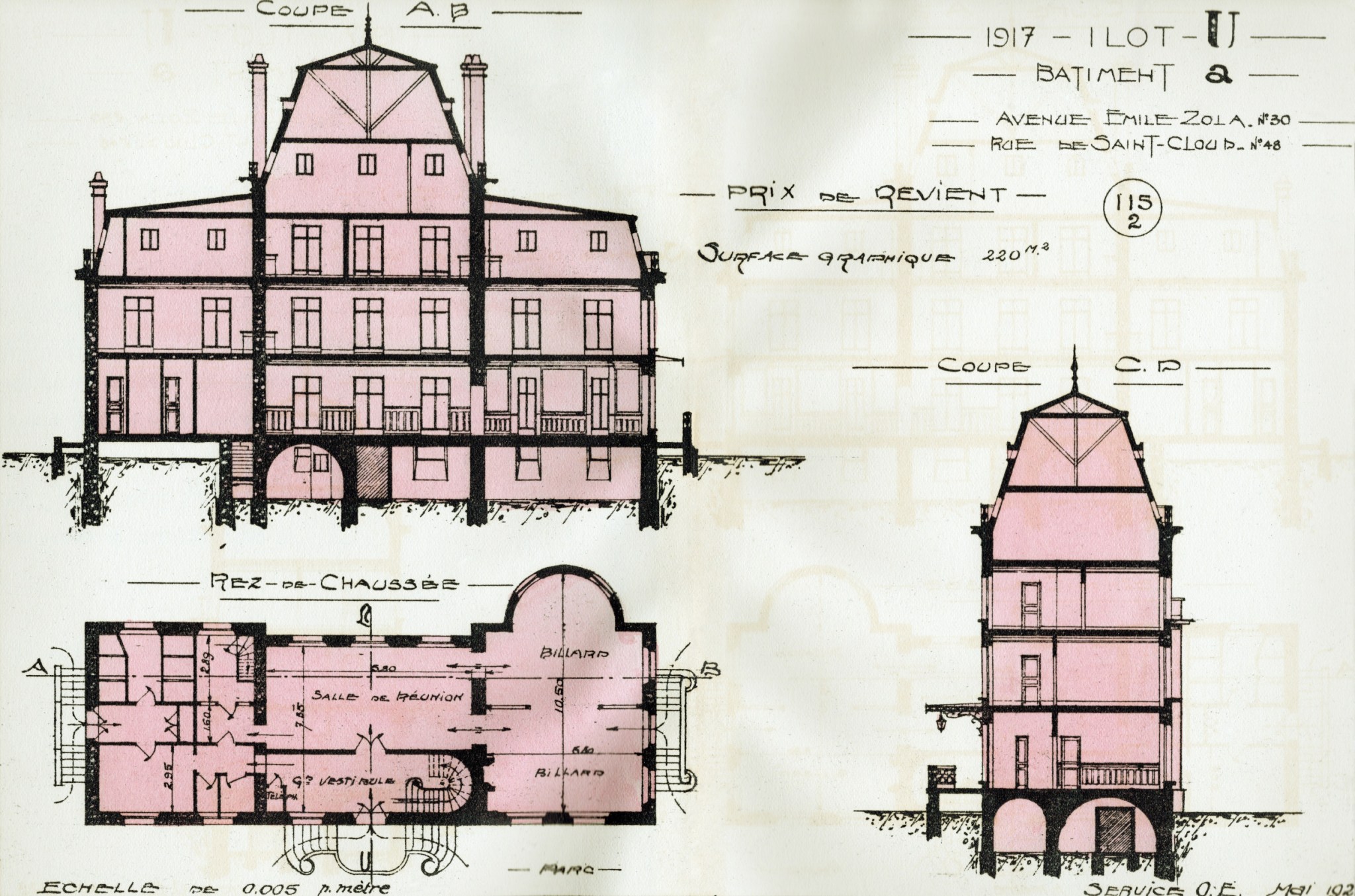 Rue du Cours Villa Fountaine Plan RH