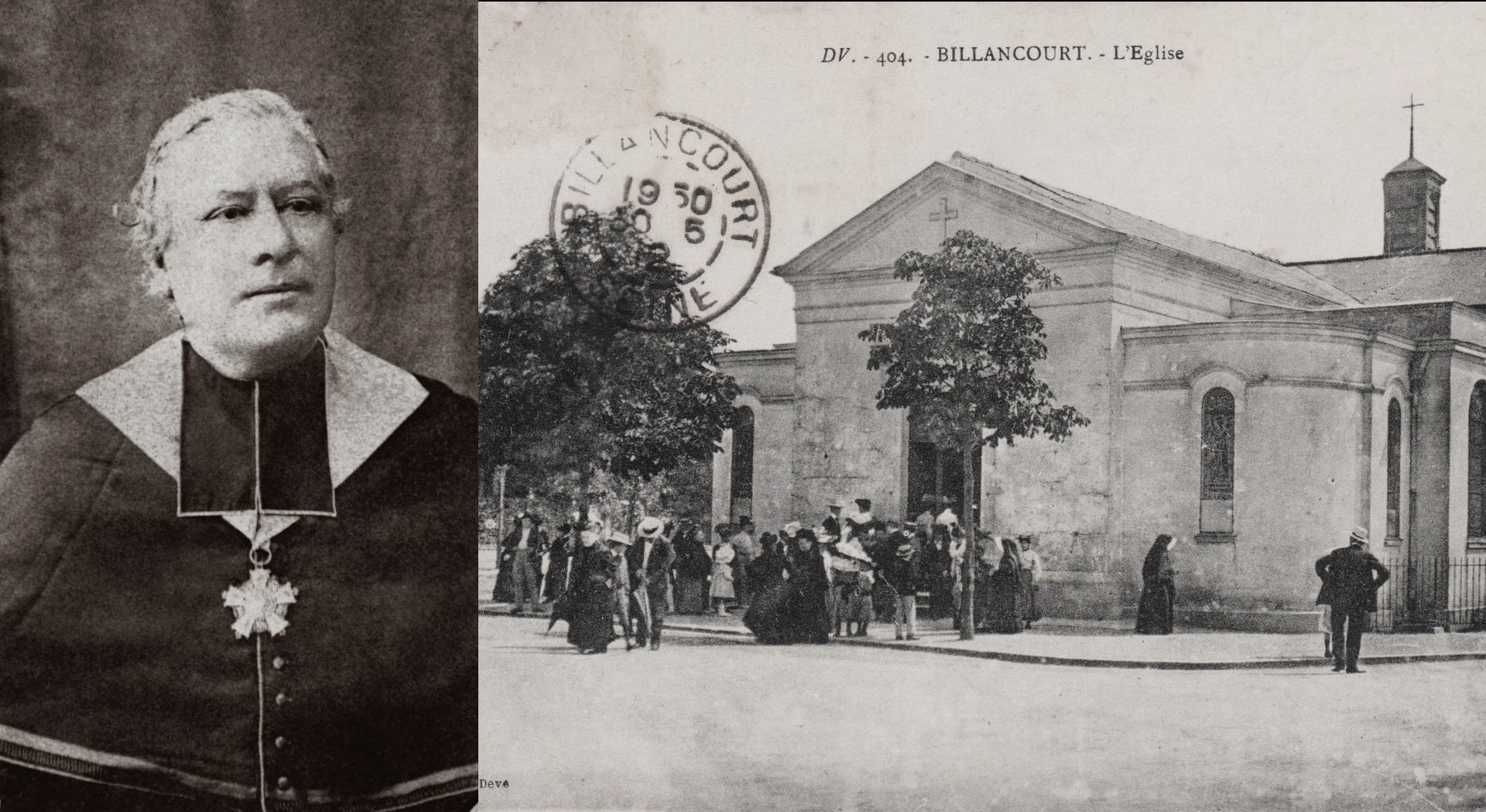 Collage Abbé Gentil Eglise 1912