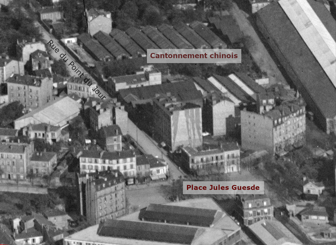 Situation en 1919, au 117 rue du Point du Jour - IGN