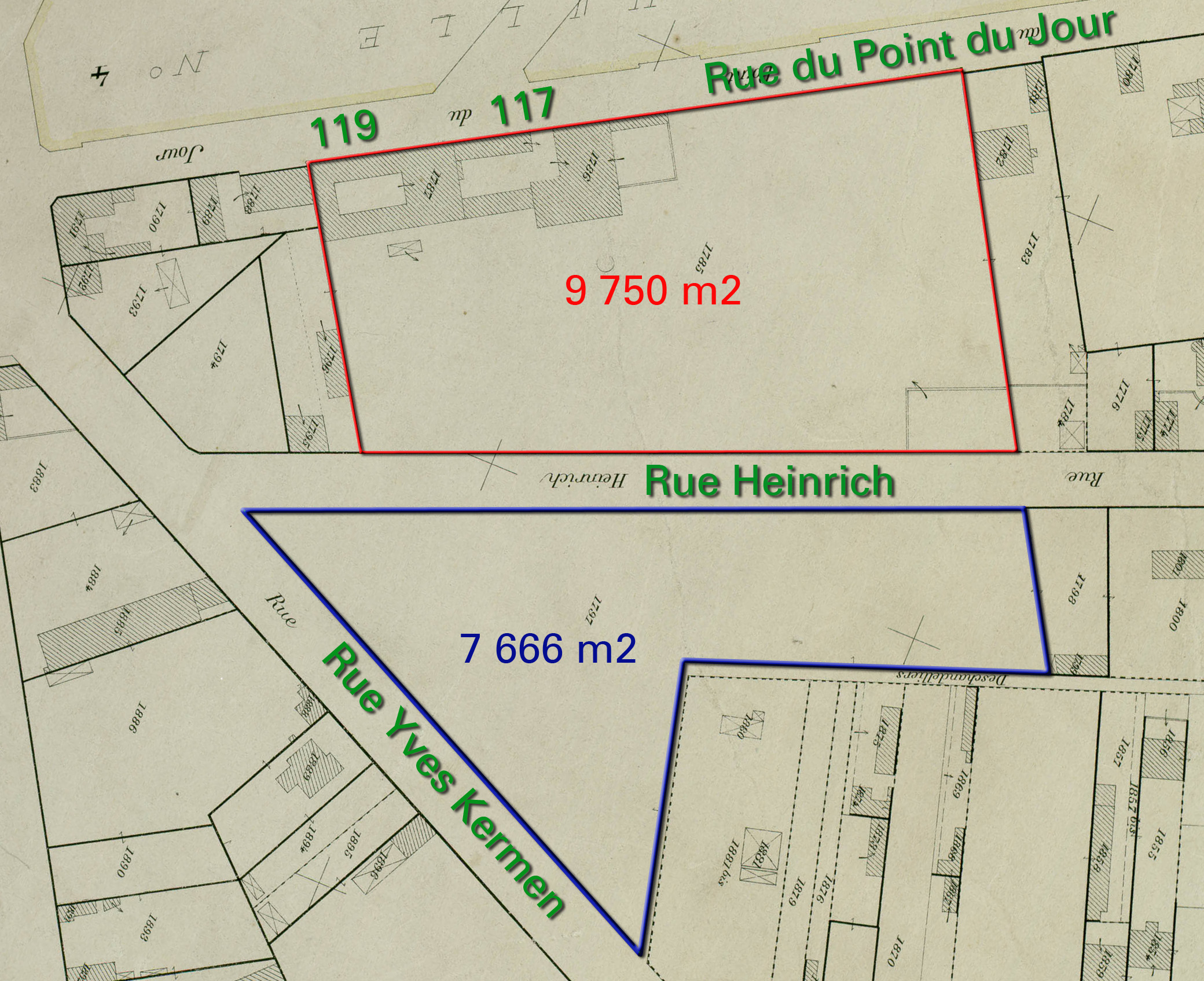 04-Terrains futurs Ilots M et Q en 1905