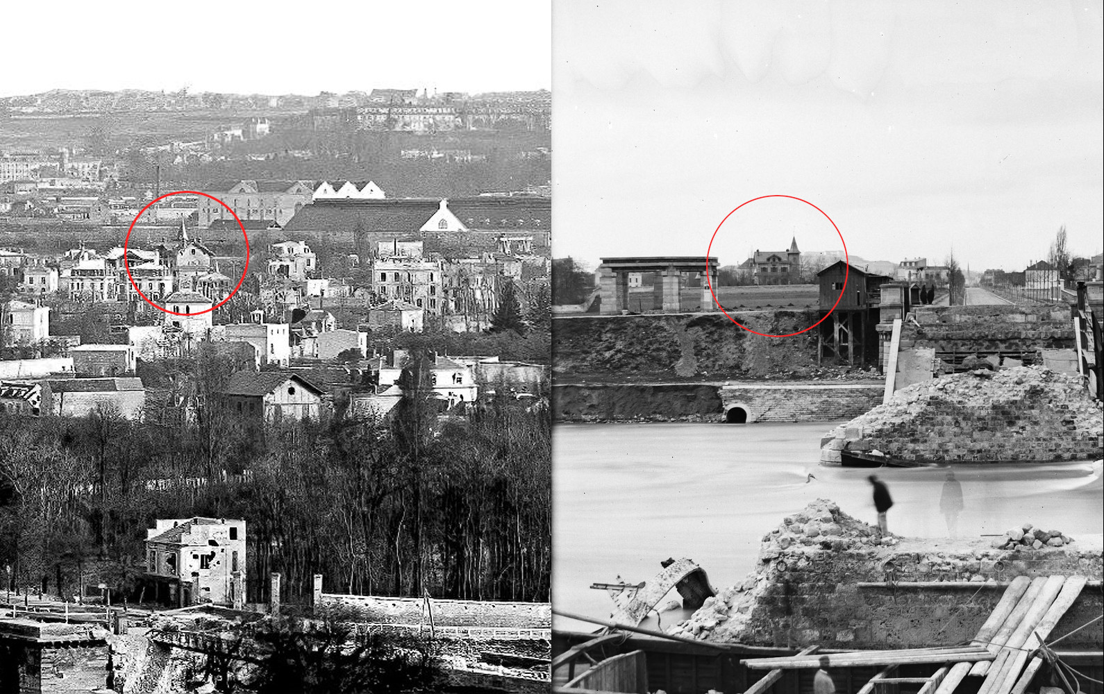 Montage photos Villa Boucher 1871